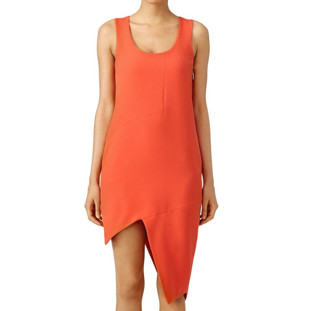 Prabal Gurung Vermillion Crisp Cut Dress